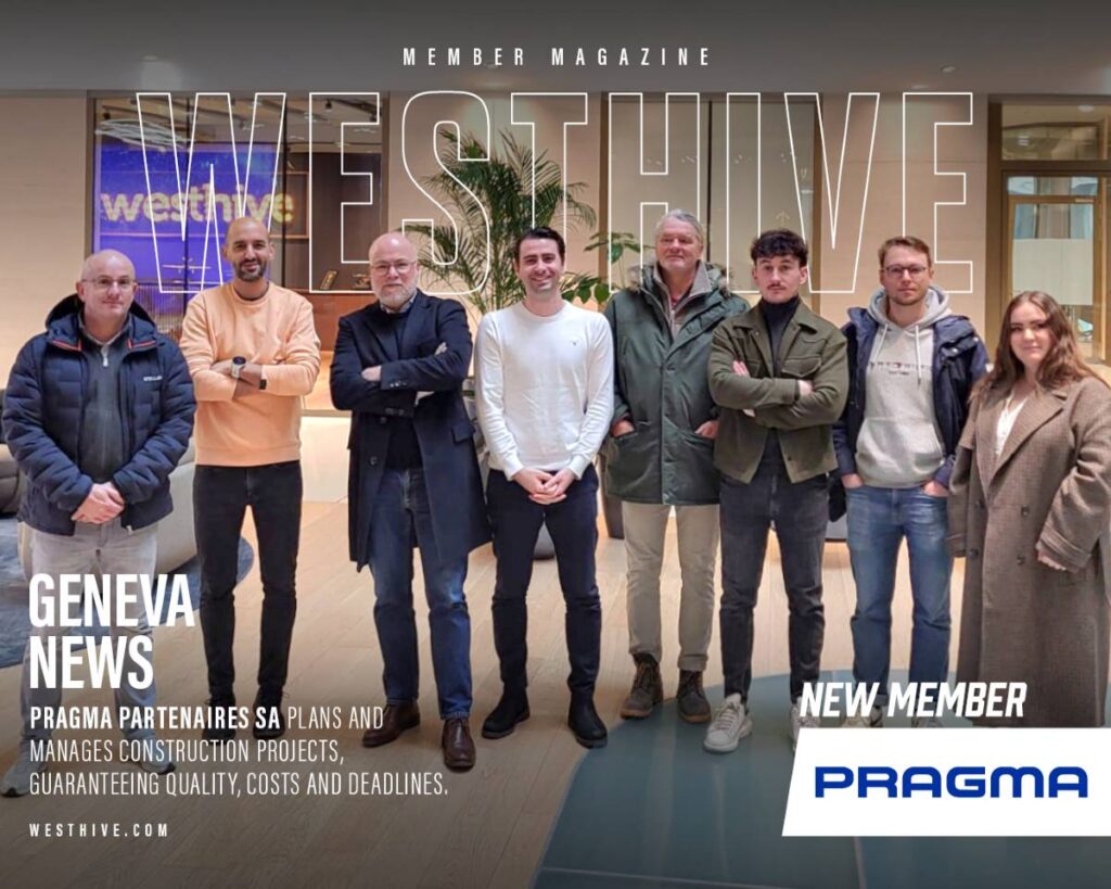 Das Team von Pragma im Coworking Space von Westhive in Genf