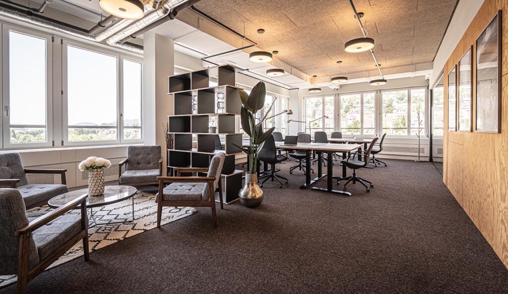 Team Office im «Skyspace» im Westhive Zürich Hardturm