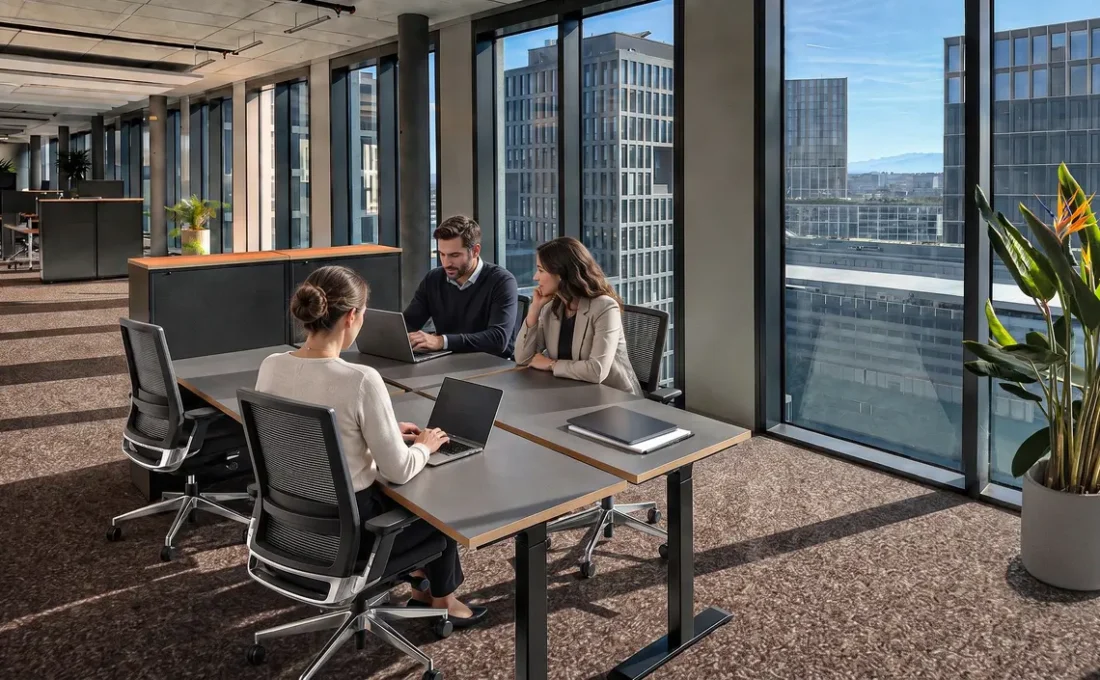 Modern office space on the 11th floor of the Alto building in Geneva-Lancy