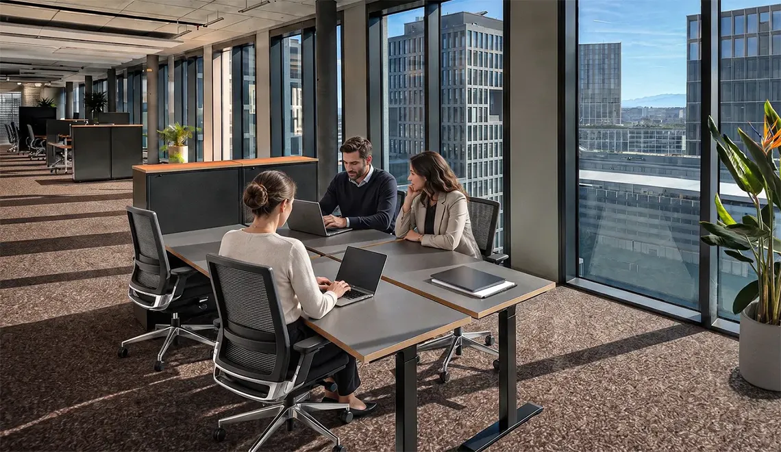Moderner Office Space im Westhive Genf Pont-Rouge im 11. Stock des Alto Buildings