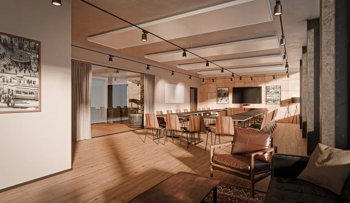 Board Room im Westhive Zürich Altstetten (Rendering)