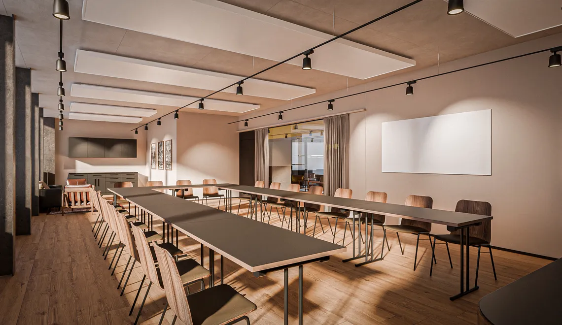 Board Room im Westhive Zürich Altstetten (Rendering)