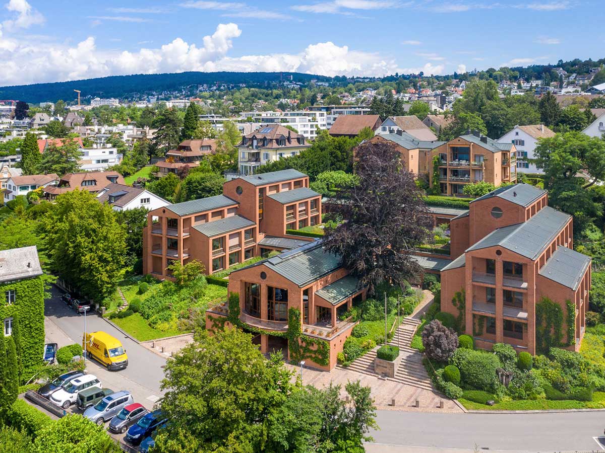 Luftaufnahme des Zollikon Campus