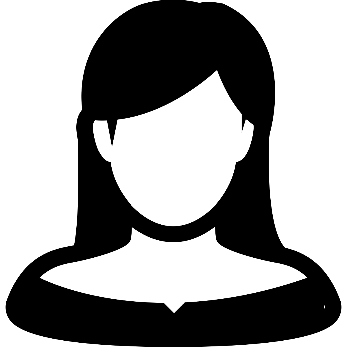 Silhouette einer Frau
