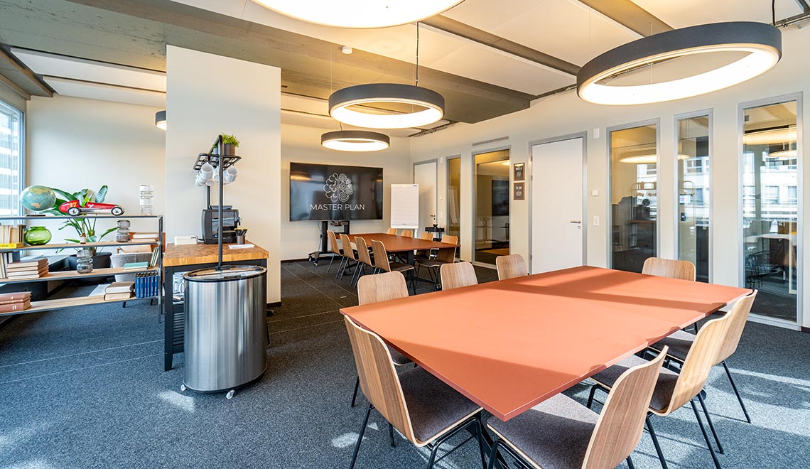 Workshop-Raum «Master Plan» im Westhive Zürich Bleicherweg