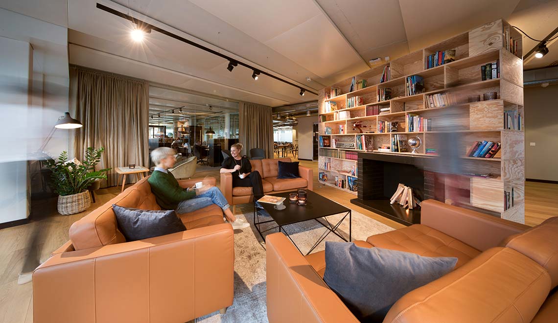 Lounge im Westhive Zürich Seestrasse