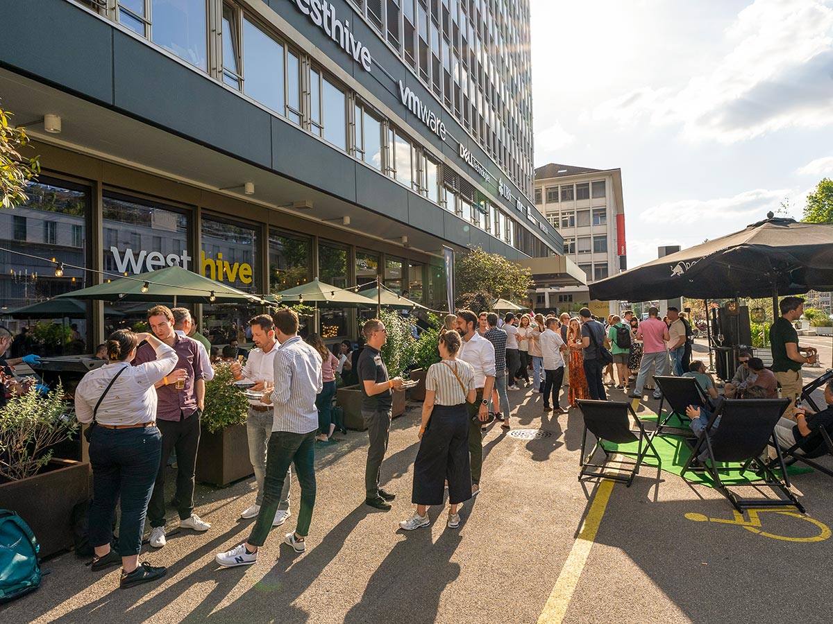 Summer party at Westhive Zurich Hardturm