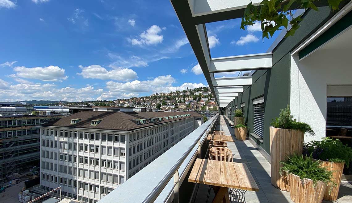 Westhive Zürich Hardturm – Rooftop Terrace